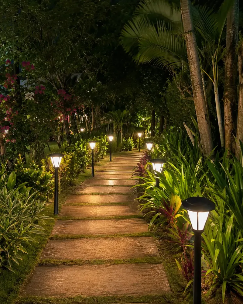 Hero image: Solar LED garden and pathway lights